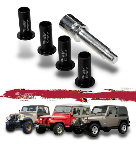 Kit Bujes Bisagras Puerta Jeep Wrangler Cj Yj Tj