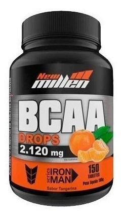 Bcaa Drops Mastigavel 2.120mg 150 Tablets New Millen