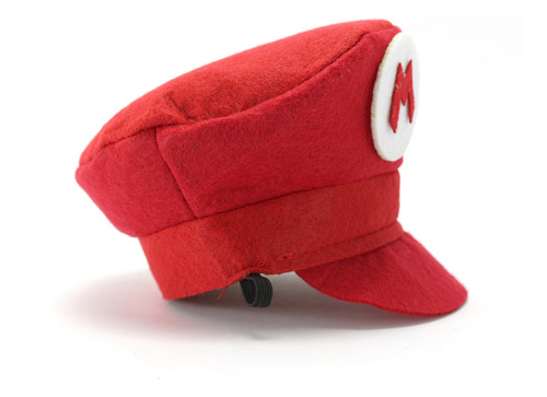 Tiara Mario Ou Luigi Bros Festa Fantasia Carnaval Halloween Cor Vermelho