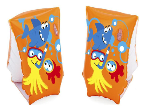 Alitas Inflable Pescaditos 23x15cm 3-6 Años Bestway Color Multicolor