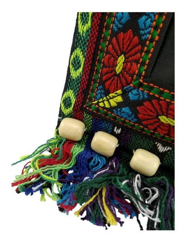 Imagen 4 de 5 de Bolsa Morral Hippie Vintage Bordado Floral Mod B3
