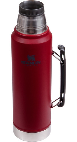 Stanley Termo Clásico 950 ml con Tapón Cebador de acero inoxidable 1L rojo