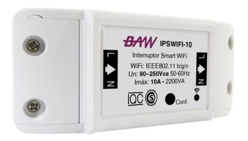 Interruptor Wifi Smart Inteligente Baw Domotica 10a