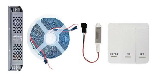 Kit Tira Led 10mts Frio Secuencial 24v C/control Inalámbrica