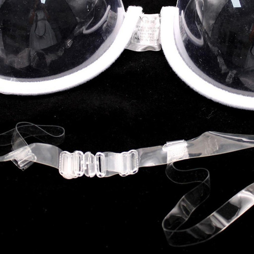 Sujetador Transparente Desechable Para Mujer Con Correa