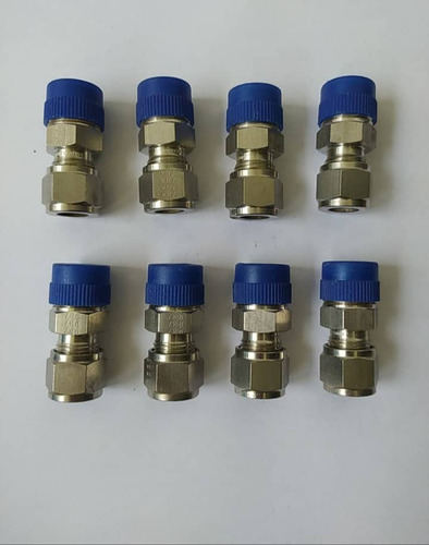 Conector Recto 3/8 Od X 3/8 Npt Macho Acero Inoxidable 316
