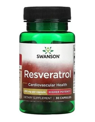 Resveratrol 250 Mg 30 Capsulas Swanson