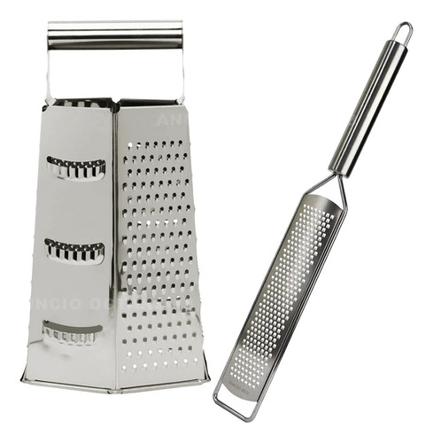 Kit Ralador Multifuncional 6 Faces + Ralador Profissional 