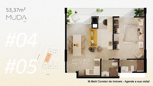 Imagem 26 de 30 de Apartamento Com 2 Dormitórios À Venda Com 58.24m² Por R$ 529.000,00 No Bairro Água Verde - Curitiba / Pr - M2av-emwf602