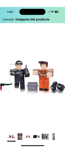 Figura De Accion Roblox Prison Life + Código Virtual