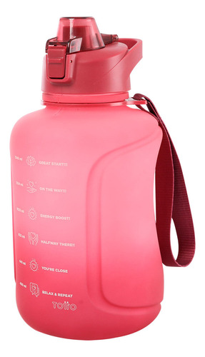 Botilito Plástico Motivacion 1500 Ml Rosado Color Rosa