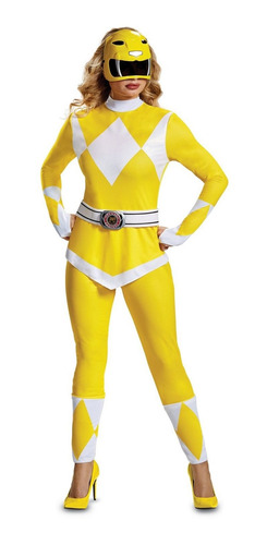 Disfraz De Ranger Amarillo Talla L Para Mujer Power