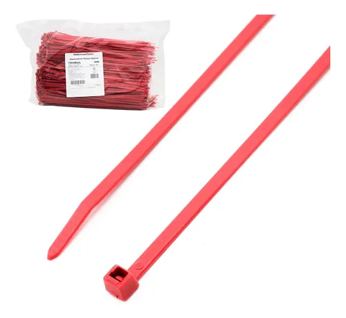 Brida Cable 12.0 In Color Rojo