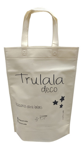 400 Bolsas De Friselina Ecologica Impresas 30 X 40 Cm Beige Manija Beige