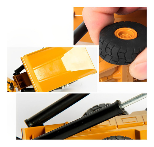 Brinquedo Trator Maquina Articulado Resistente Escavadeira Cor Caminhão Caçamba