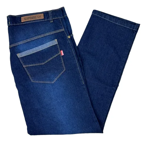 Pantal n De Jean Elastizado Talle Especial Hombre T 50 60