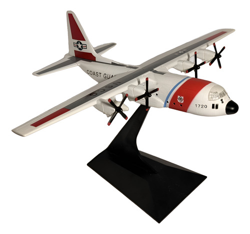 Model Power C-130 Guardia Costera Usa 1/200 Diecast Rojo (Usado)