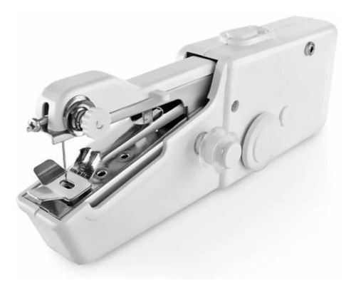 Maquina Portatil Costura Mini Eletrica Pilha A Mão Prático Cor Branco