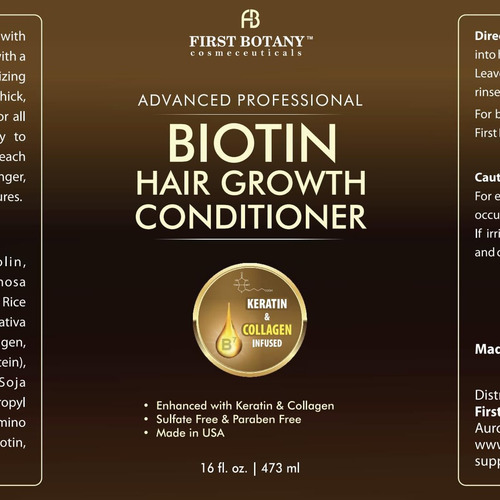 Shampoo E Condicionador Antiqueda First Botany 16 Oz X2