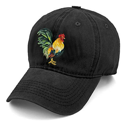 Kkmkshhg Sombrero De Mezclilla De Gallo Realista Unisex Gorr