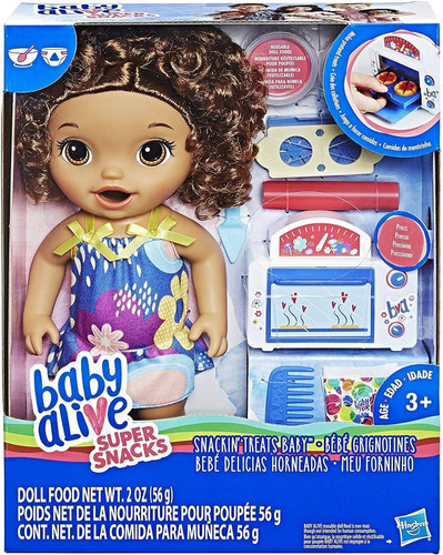 Boneca Baby Alive Meu Forninho Morena Cacheada 