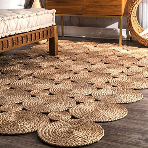 Nuloom Drusilla Hand Woven Yute Area Rug, 5' X 8', Natural