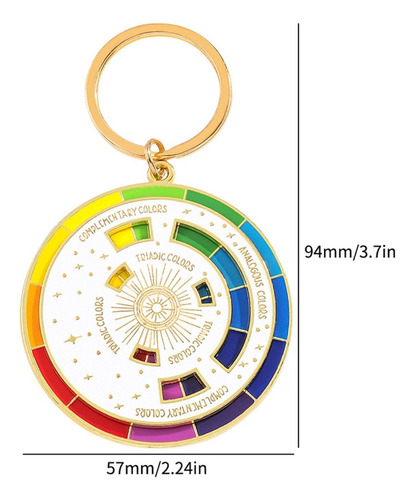 Llavero Colgante Con Forma De Rueda (bk), Accesorio Moderno