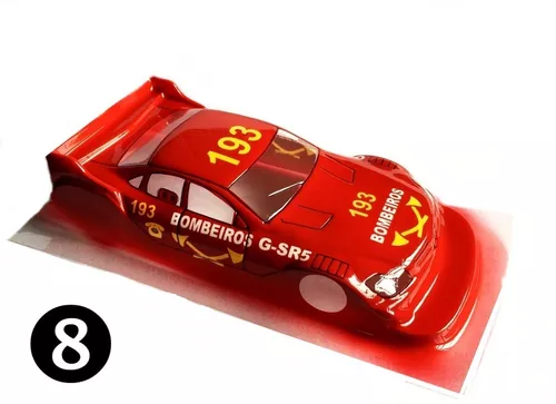 Autorama Carroceria Lexan Stock Car Red Bull 1/24 - D. Serra