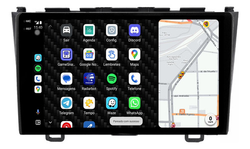 Central Multimidia Crv 05/11 9p Carplay 4gb 64gb Android 14