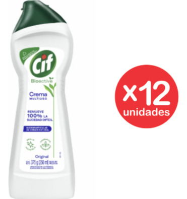 Pack Limpiador Cif Crema Original 375cc X 12uni - Vitalzy