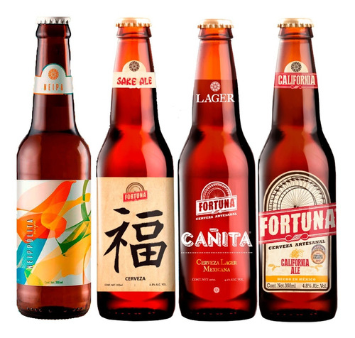 Cerveza Fortuna 8 Pack + Vaso 16 Oz