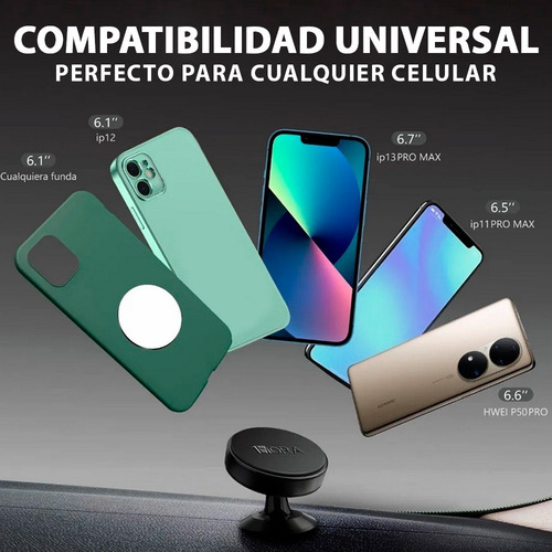 Mox Soporte Base Magnético Para Celular Auto 1hora