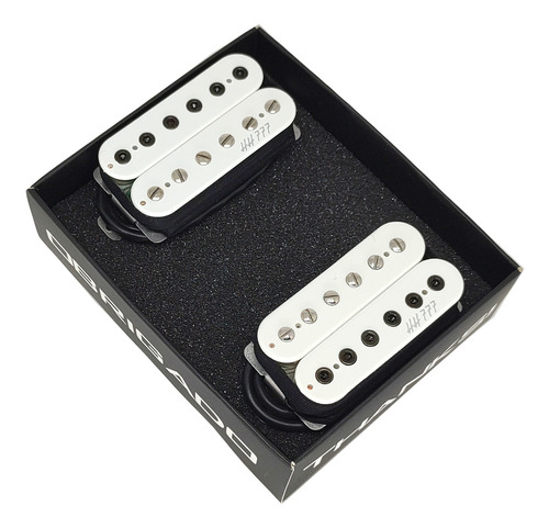 Kit 2 Captadores Malagoli Guitarra Humbucker Hh777 Branco