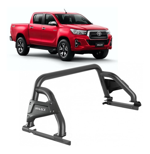 Barra Antivuelco Negra Toyota Hilux Revo 2016+