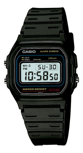 Relógio Casio Masculino W-59-1vq Preto - Loja Refinado