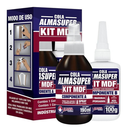 01 Cola Inst Almasuper Kit P/mdf 290ml - 72714