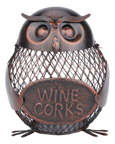 Soporte Para Botellas De Vino Iron Sculpture Crafts Owl Tooa