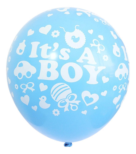 Globos Baby Shower Celeste 6pcs It´s A Boy Glam