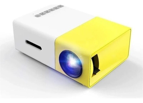 Mini projetor LED Video Beam Hdmi Yg300 60 polegadas cor amarela 110V/220V
