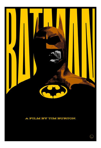 Cuadro Poster Premium 33x48cm Batman Tim Burton