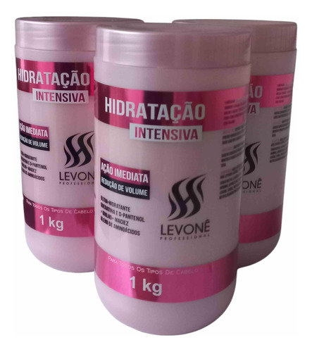 Kit Levone  Máscara De Hidratação Intensiva C/3 De 1 Kg