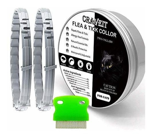 Flea And Tick Collar For Cat, Repels Fleas & Ticks, Natural 