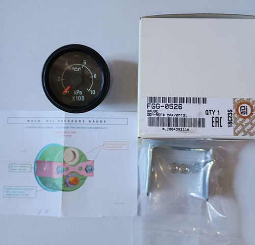 Reloj Manómetro Presión Aceite De Motor Mack E6 673