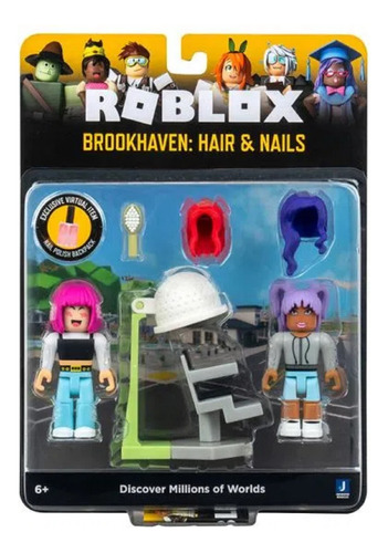 Roblox Figura Brookhaven Hair & Nails Rog0235