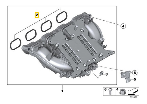 Junta De Multiple Admision Bmw 125i 328i X5 X1 Z4 220i 320 &