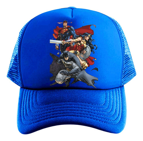 Gorra Trucker Trinidad Super Heroes Series Geeks Blue 