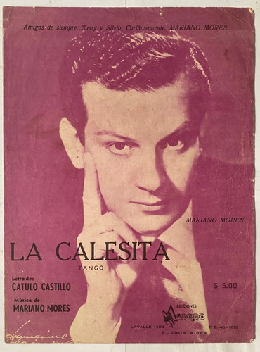 Antigua Partitura De Tango, La Calesita, C. Castillo More Mv