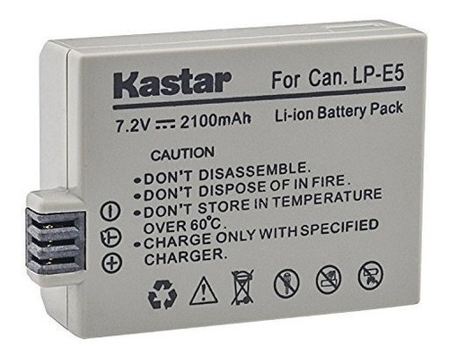 Kastar Reemplazo De La Batería 1-pack Para Canon Lpe5 Lpe5 Y