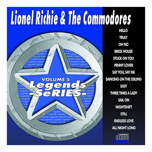 Lionel Richie Y Commodores Karaoke Disc - Legends Series Cdg