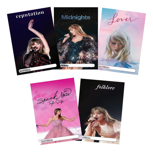 Separadores Escolares De Carpeta N°3 Taylor Swift